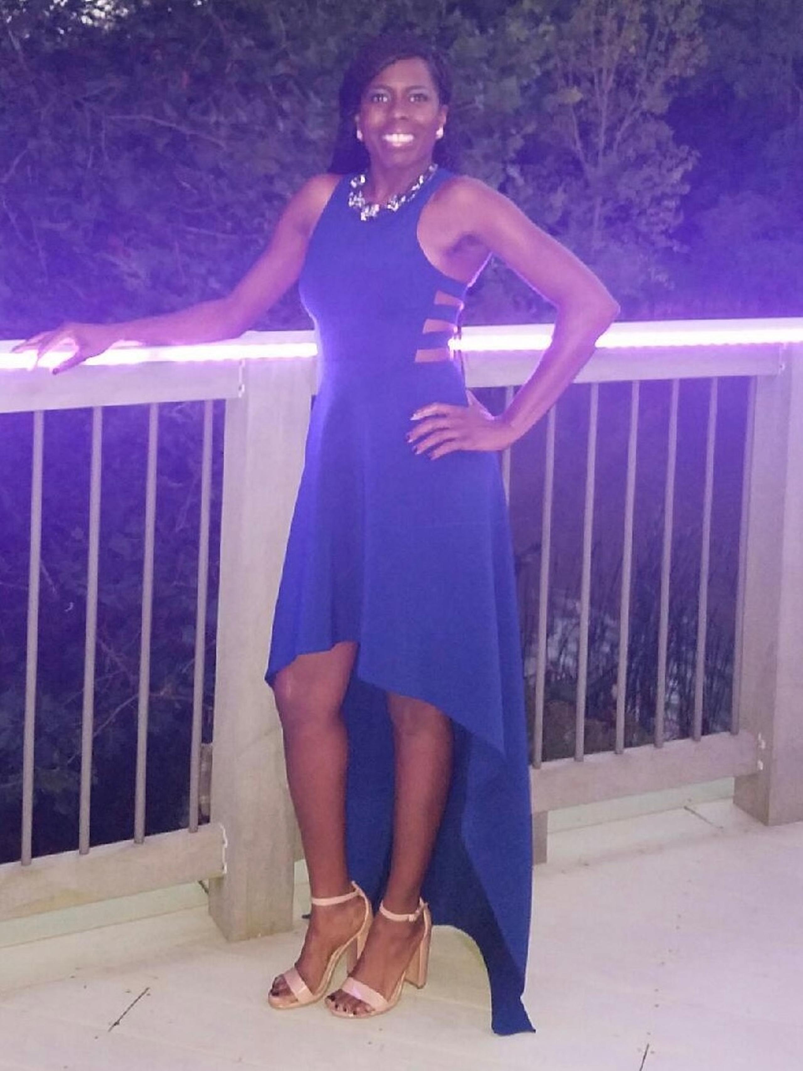 BCBGMAXAZRIA HI-LO DRESS, ROYAL BLUE, SIZE 2!! WORN ONCE!