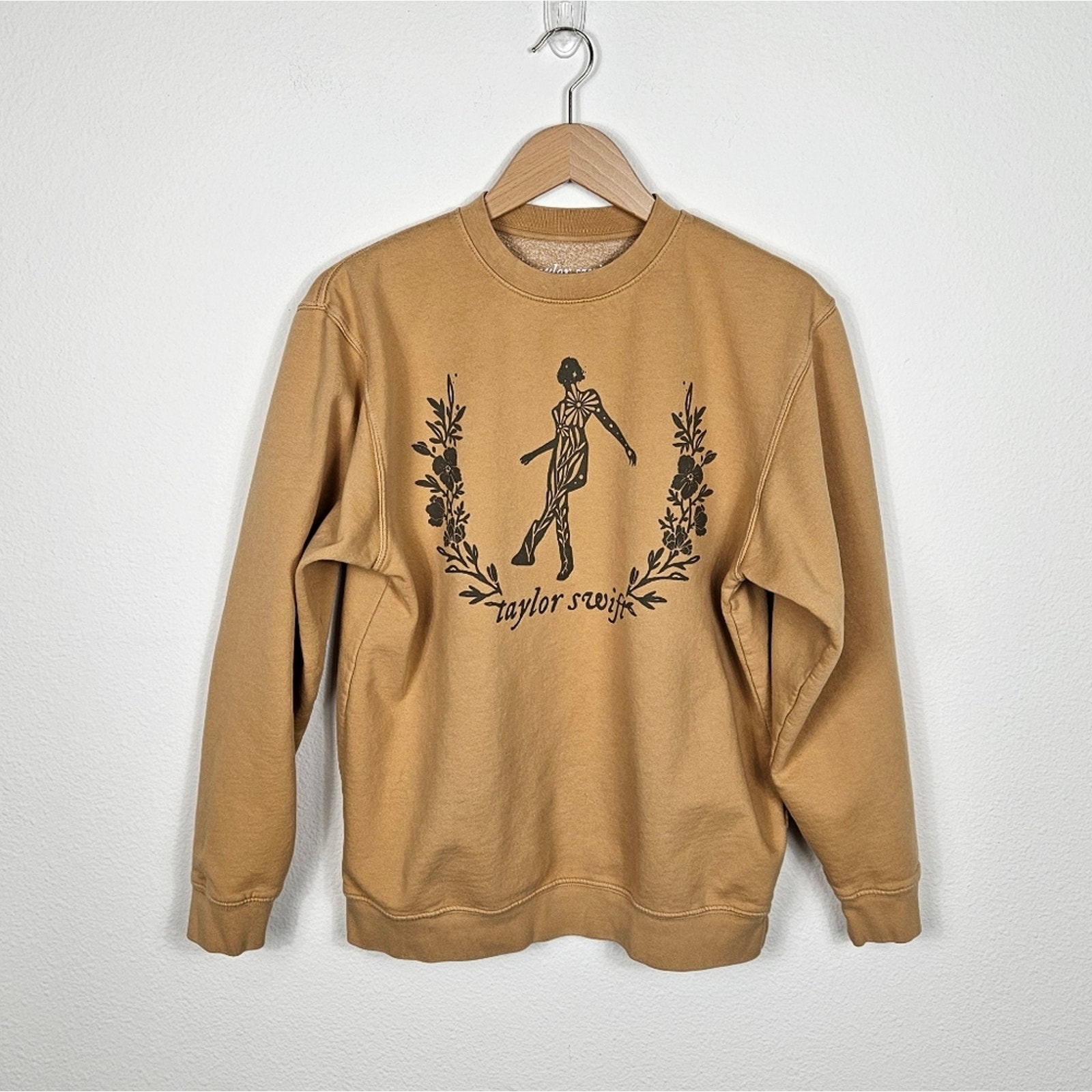 Taylor Swift Folklore Era Still On That Tightrope Crewneck Yellow Size L