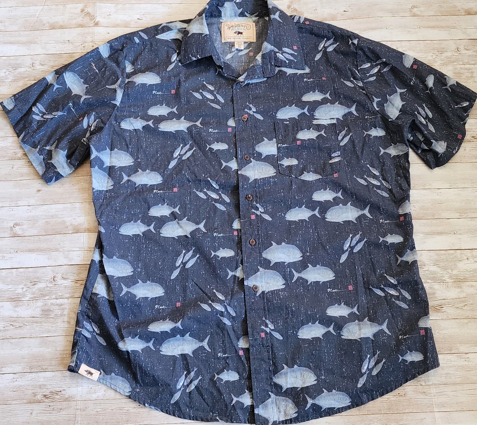 Western Aloha mens XXL button down shirt Hawaiian