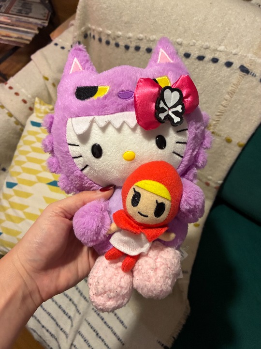 Tokidoki x Hello Kitty Wolf and Red Riding Hood plush