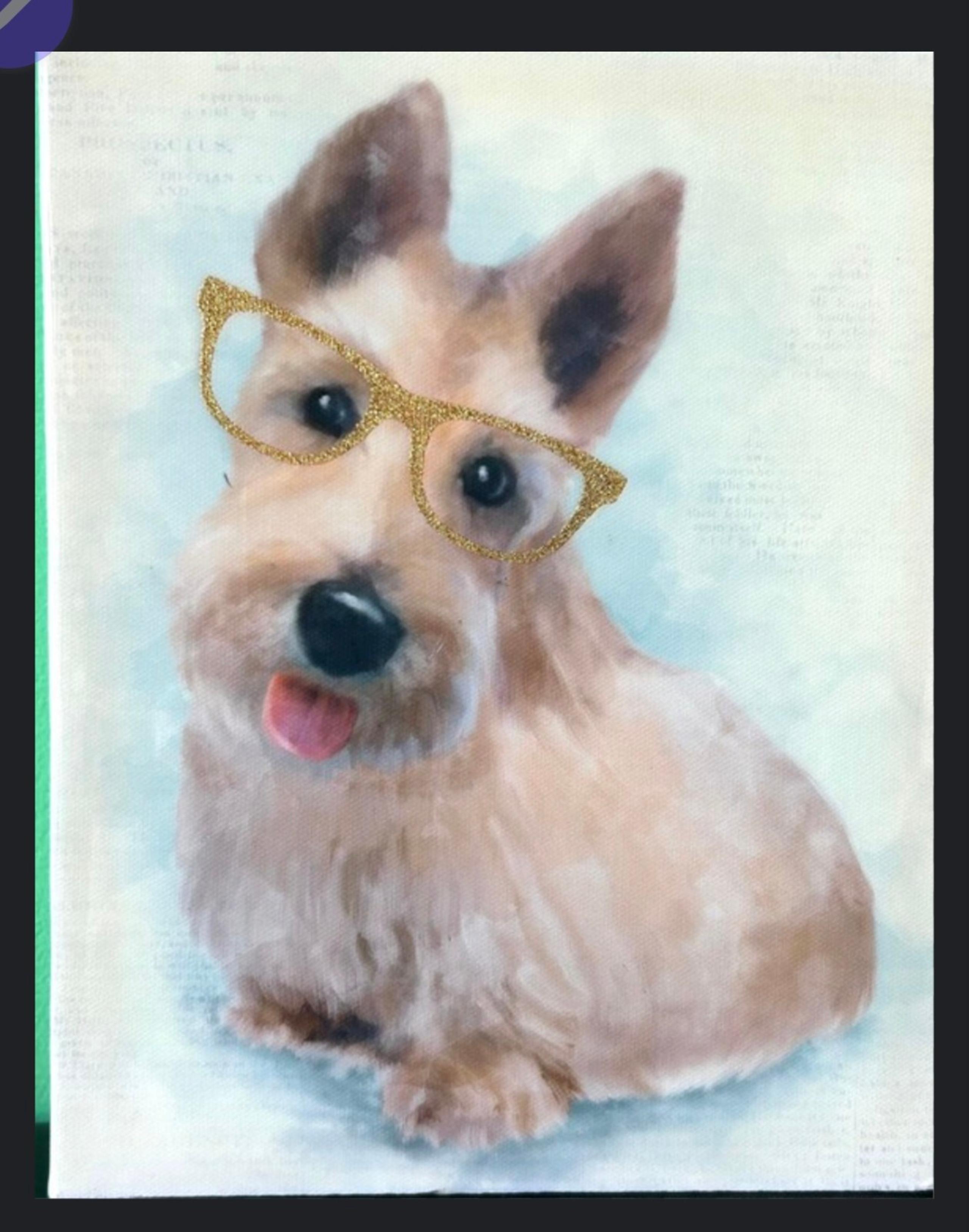 Canvas Scottish Terrier wall art dog