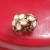 Pink flower Charms Pink rhinestone spacer beads for bracelets or Necklace trendy