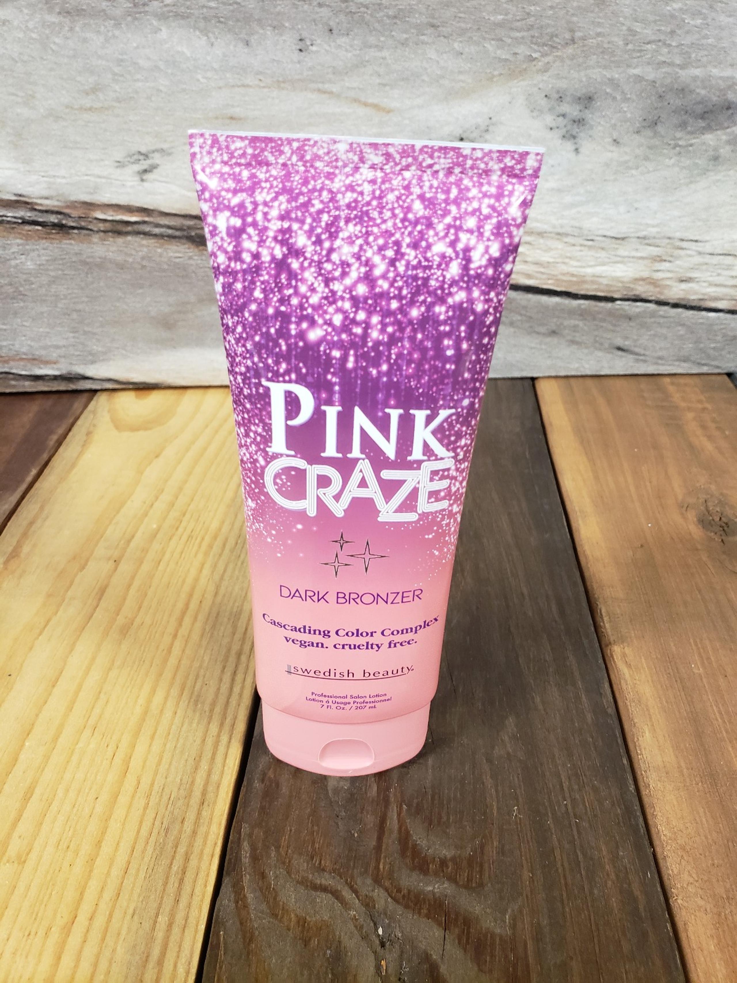 Swedish Beauty Pink Craze Dark Bronzer Tanning Lotion Vegan