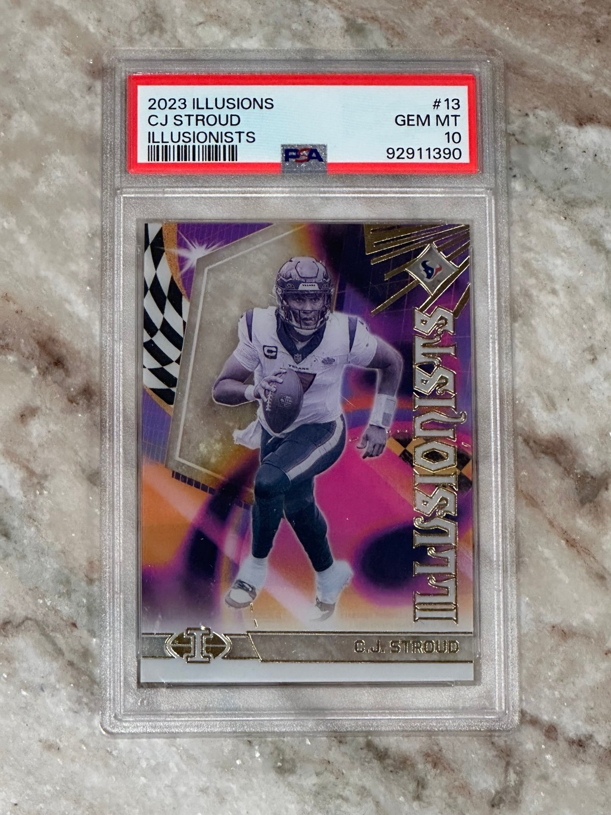 CJ Stroud rookie card PSA 10 - Illusionists