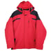OBERMEYER Vintage Mens Winter Ski Jacket Red Insulated Hooded Pockets Zip Lined
