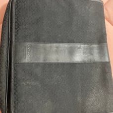 Coach black messenger bag