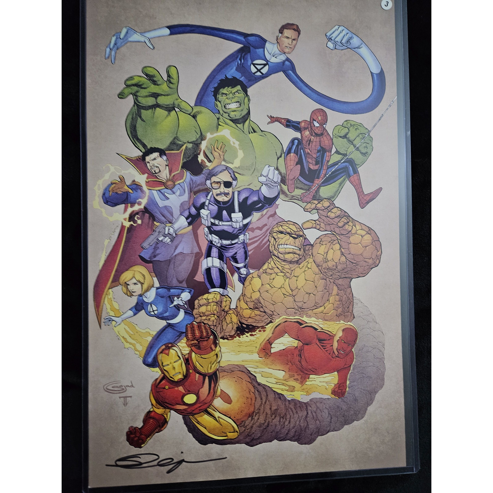 Sajad Shah - MARVEL AVENGERS Spider Man- 11 x 17 Art Prints - Signed w/COA