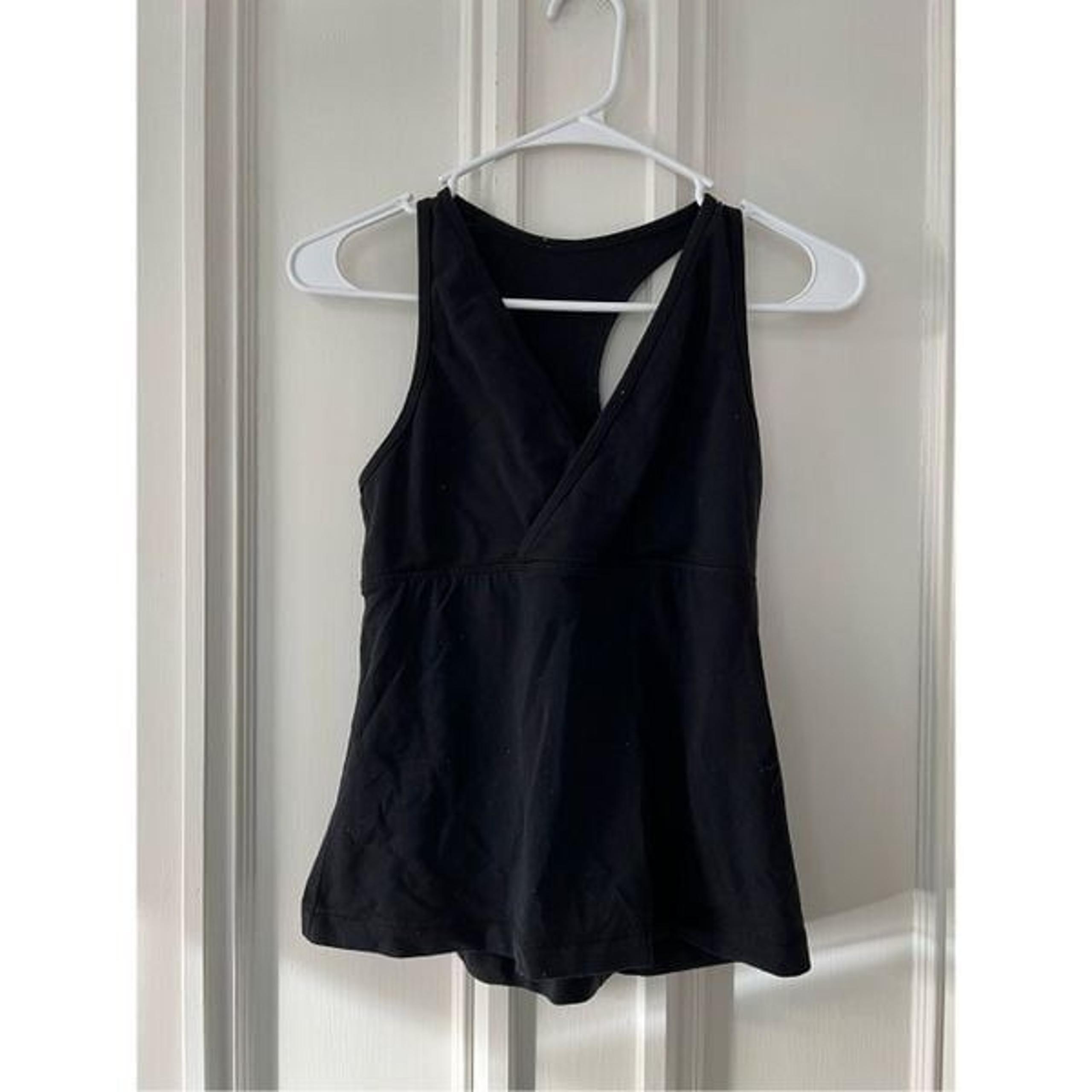 Spyder women's black racerback tank top with built in bra XS