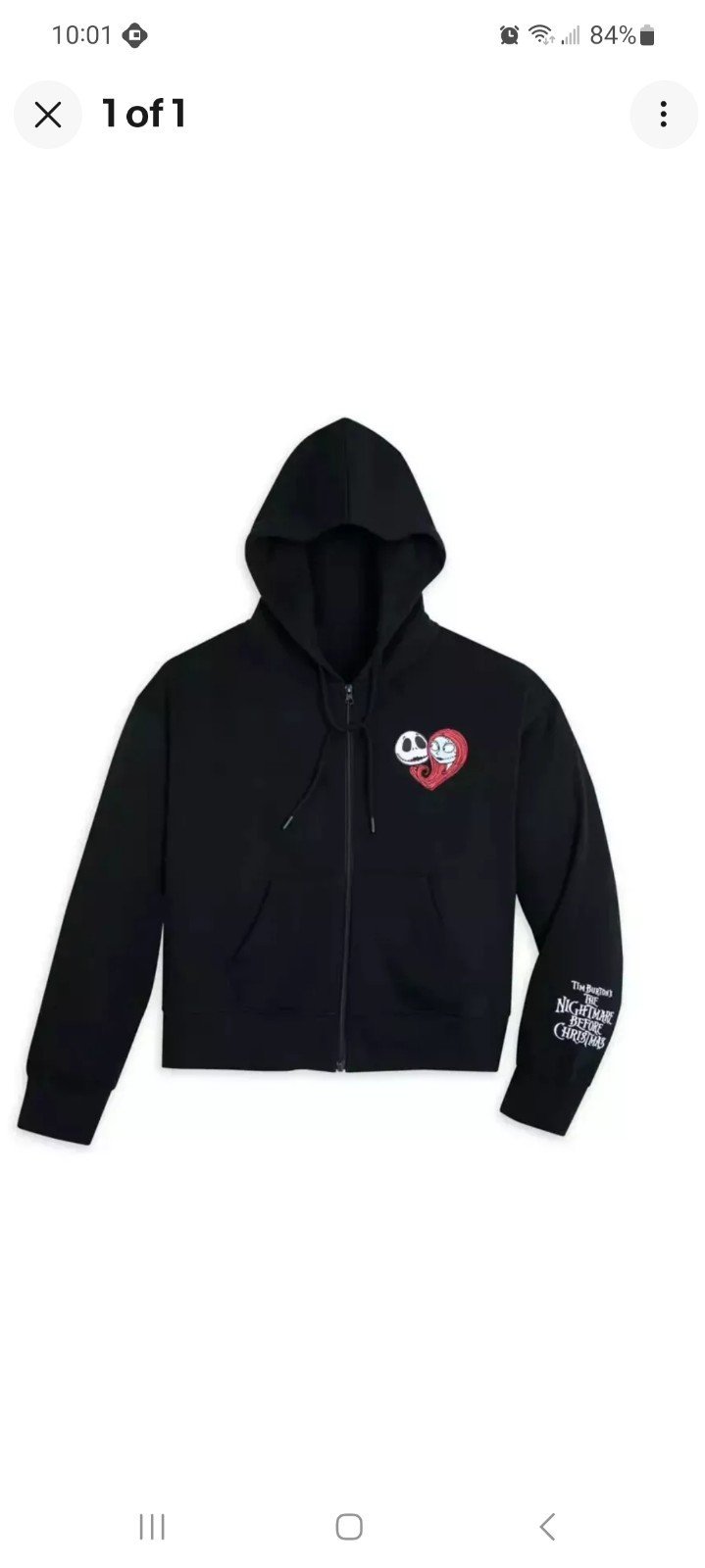 Jack Skellington and Sally Zip Hoodie Unisex – The Nightmare Before Christmas