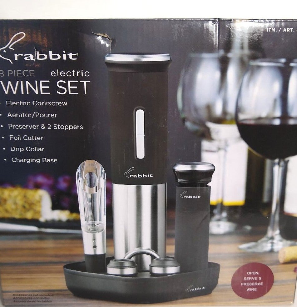 Rabbit 8 Piece Electric Wine Set