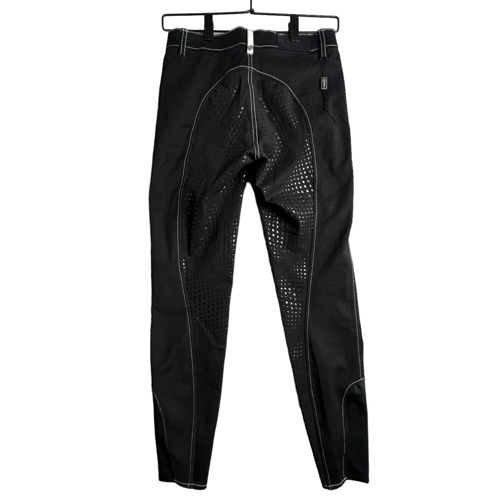 Covalliero Basic Plus Alma Full Grip Riding Pants Black Womens Size 26 Pockets