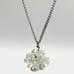 Vintage Crystal Ball Beaded Pendant Necklace