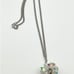Vintage Crystal Ball Beaded Pendant Necklace