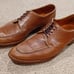 Men's Allen Edmonds Clark Street Light Brown Leather Dress Shoes Dainite Size 12
