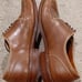 Men's Allen Edmonds Clark Street Light Brown Leather Dress Shoes Dainite Size 12