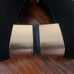 Tabitha Simmons Chloe black pump with gold heel & wrap around ankle ribbon