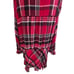 Lane Bryant Red Plaid Long Sleeve Peplum Hi Low Tunic Plus Size 22 24 3X