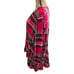 Lane Bryant Red Plaid Long Sleeve Peplum Hi Low Tunic Plus Size 22 24 3X
