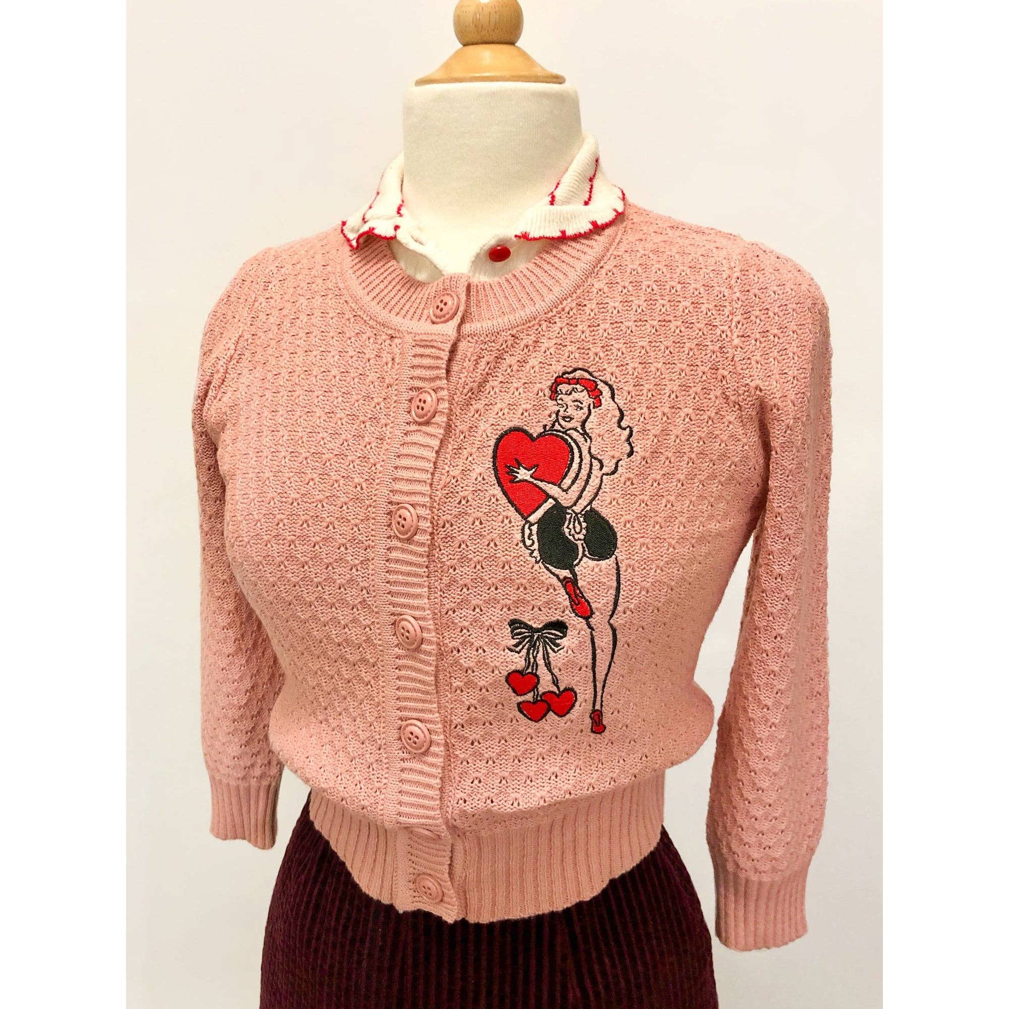 Hold On To Your Heart CROPPED Cardigan in Peach Beige
