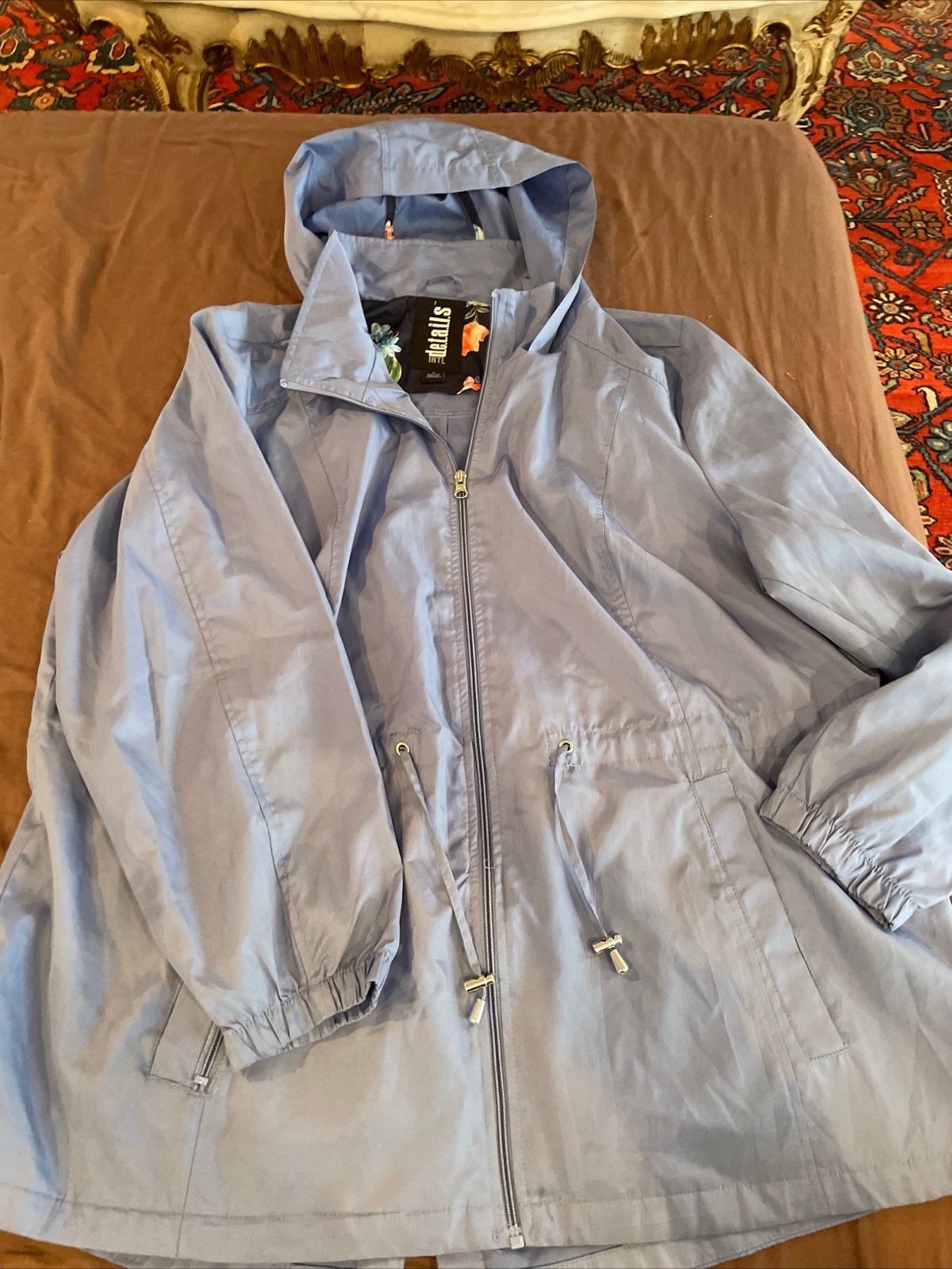 Blue details INTL rain coat/parka size 1X