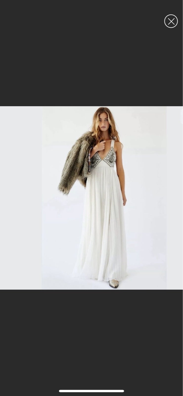 Anthropologie “Bare” Embellished Dress XS