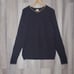 Columbia Vintage Mens Large Grey V Neck Knit Cotton Sweater Outdoor Warm 90s