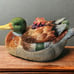 Fitz and Floyd Mallard Duck Tureen Autumn Woods Collection New in Box Lid Ladle