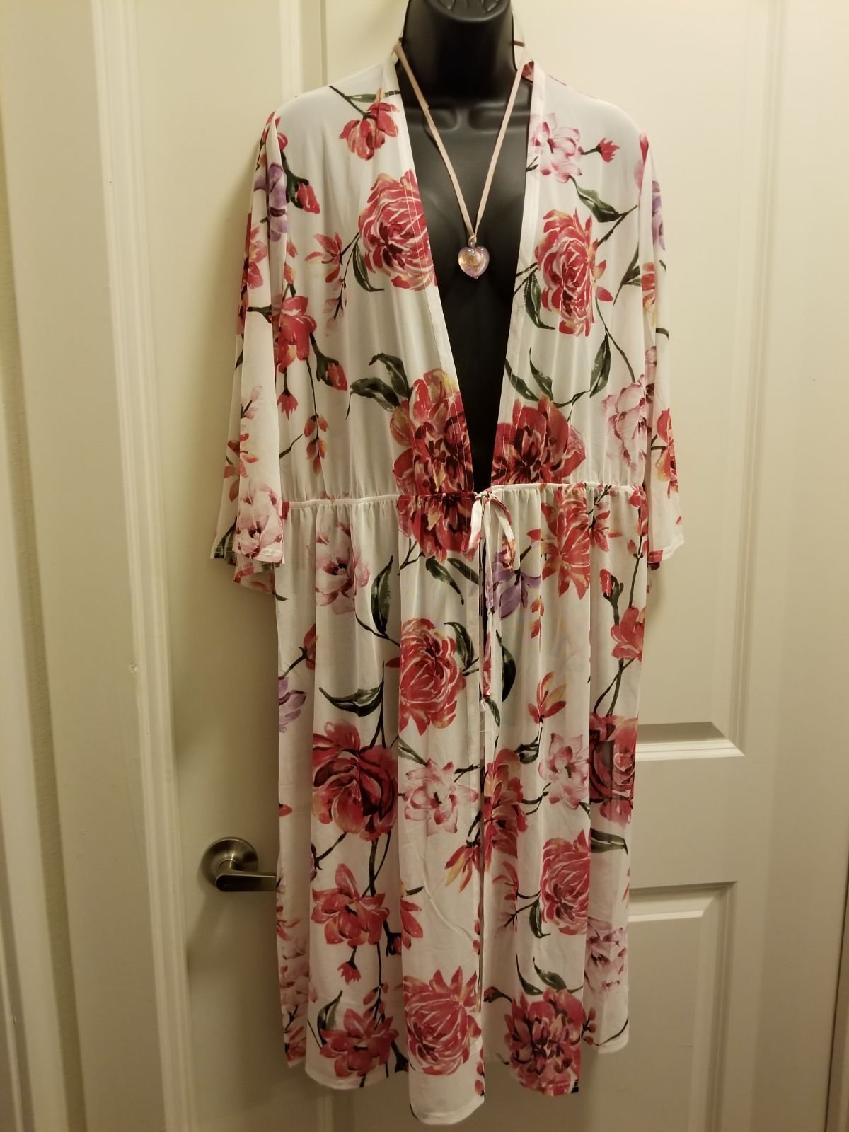 Boutique Floral Plus Size Kimono