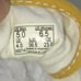 VANS Off the Wall Womens Pre-owned Yellow/Gold Suede Sneakers - sz. 6 1/2