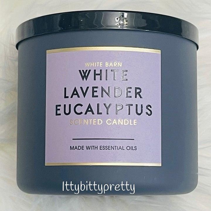 Brand new Bath & Body Works 3 Wick Candle White Lavender Eucalyptus