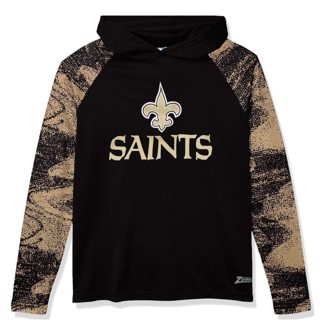 NFL New Orleans Saints Football Hoodie Size XL Black and Gold