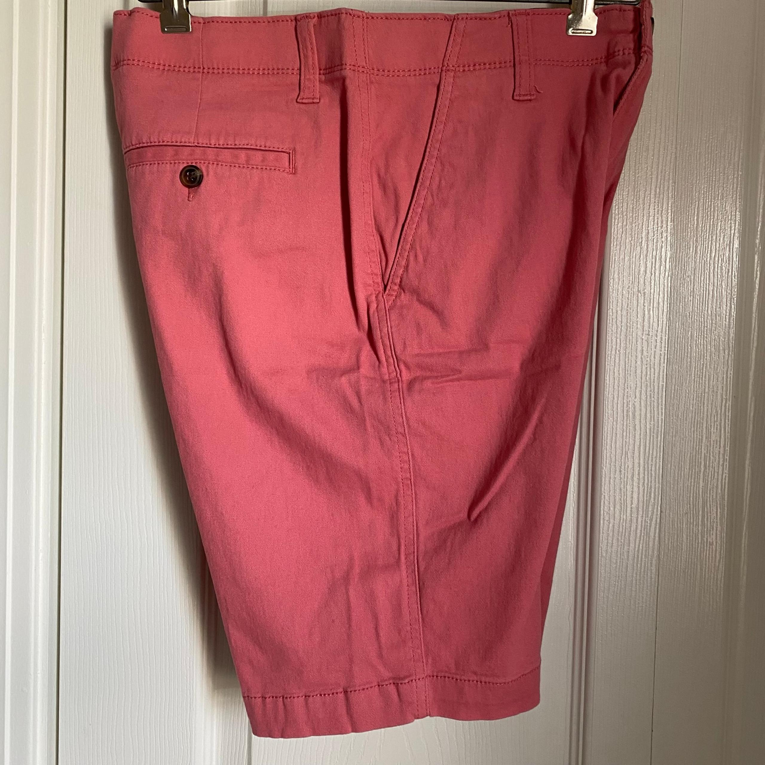 Plugg Flex Peachy Pink Chino Flat Front Shorts Preppy Y2K Golf Casual Summer 29”