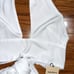 NWT Superdown White Jennifer Wrap Halter Top Size Small