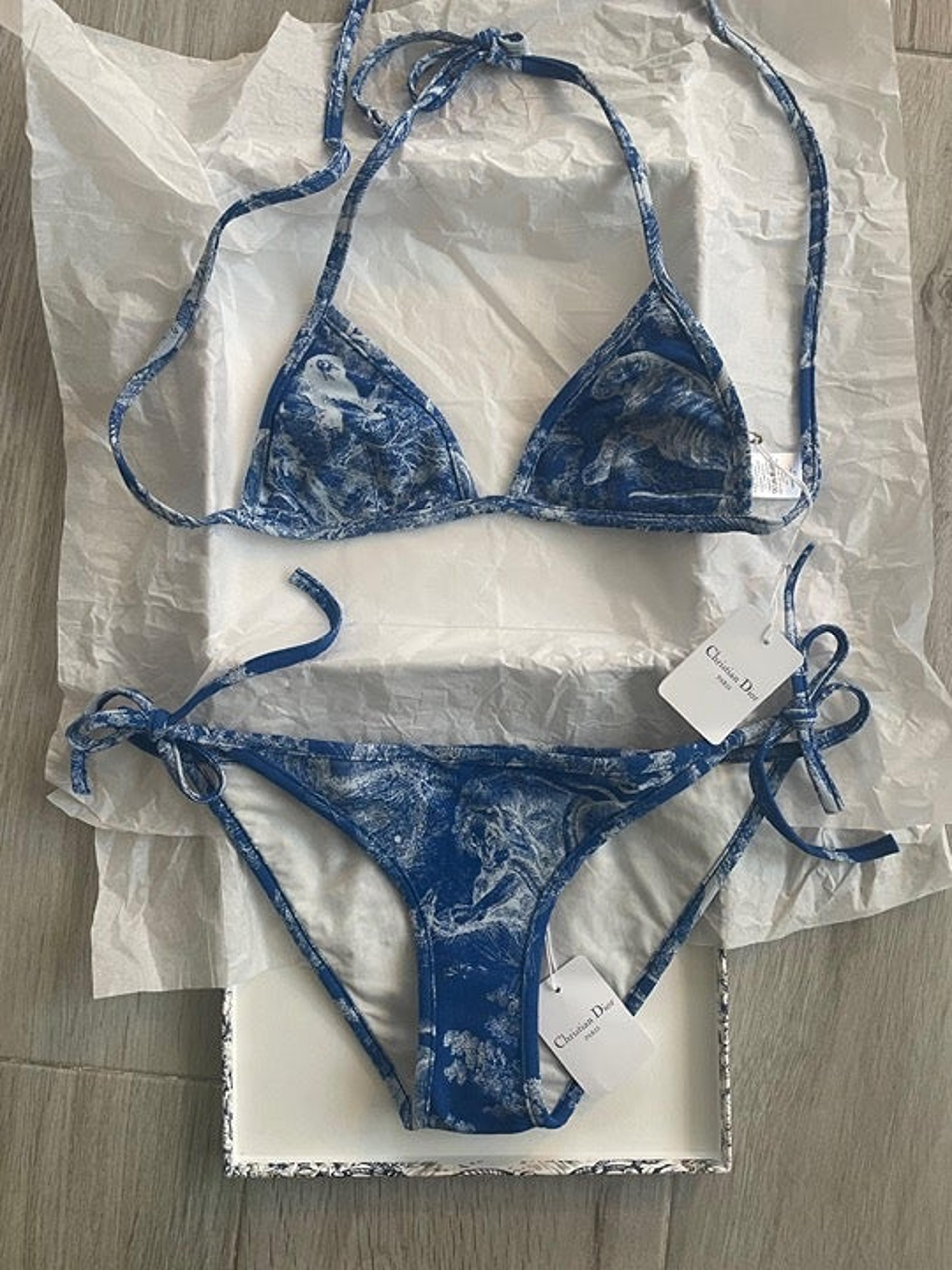 Dior blue swimsuit Clearance