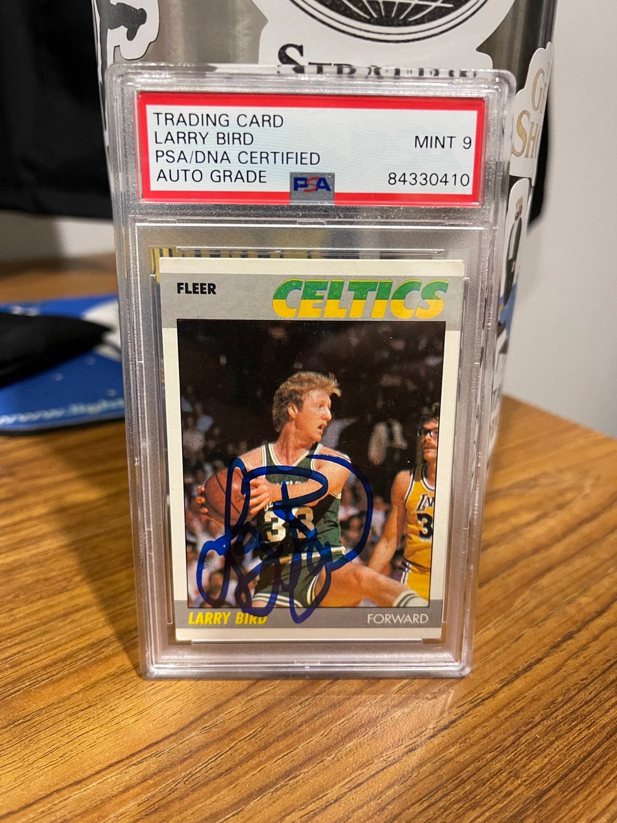 Autographed Larry Bird 1987 Fleer Card