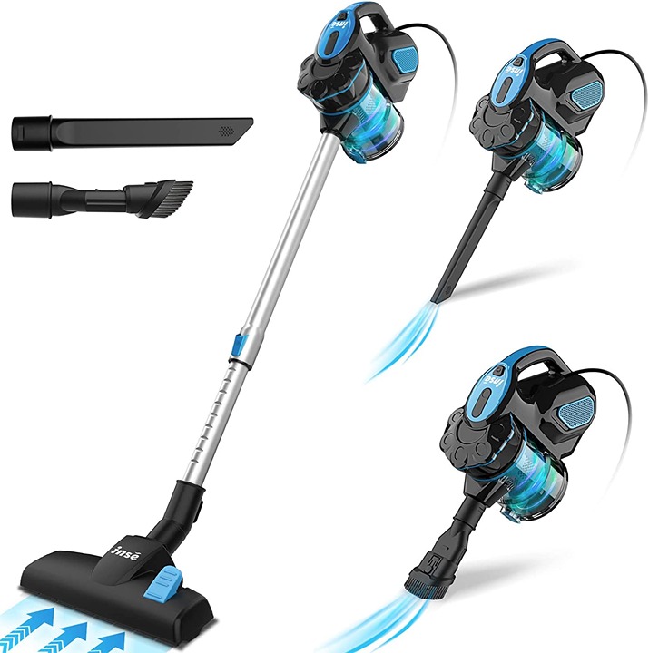 Corded Vacuum Cleaner, Corded Stick Vacuum with 600W Powerful Motor 18000Pa