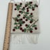 Vintage white flower rose berry beaded crossbody shoulder purse ornate blossom