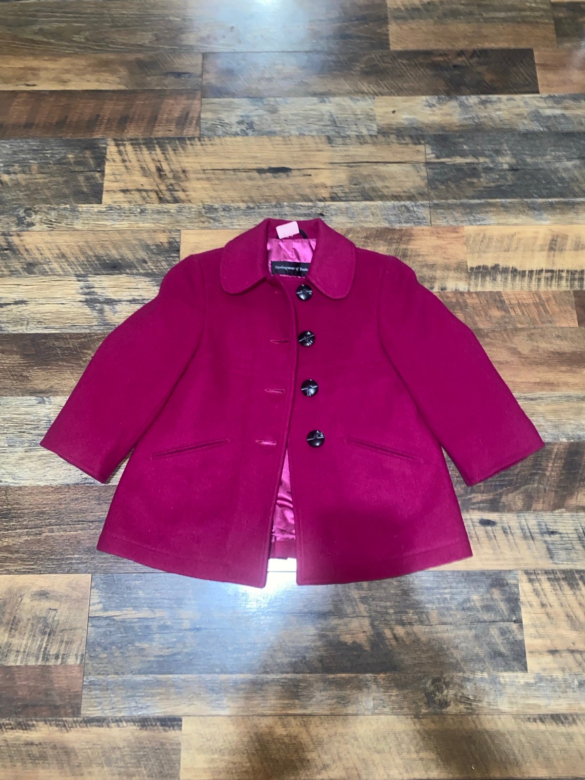 Sterlingwear of Boston Girls Kelly Wool Peacoat