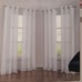 Juicy Couture Home Four Shimmery Window Panels w/Grommets