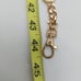 Michael Kors Gold Colored MK Logo Chain Clip Clasp Belt Metal 44