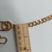 Michael Kors Gold Colored MK Logo Chain Clip Clasp Belt Metal 44