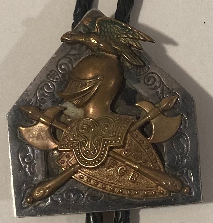 Vintage Metal Bolo Tie, Nice Armour Knight, Knight in Shining Armour, FCB, Nice