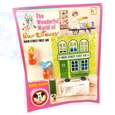 Vintage NOS Wonderful World of Disney Main Street First Aid Plastic Toy Set