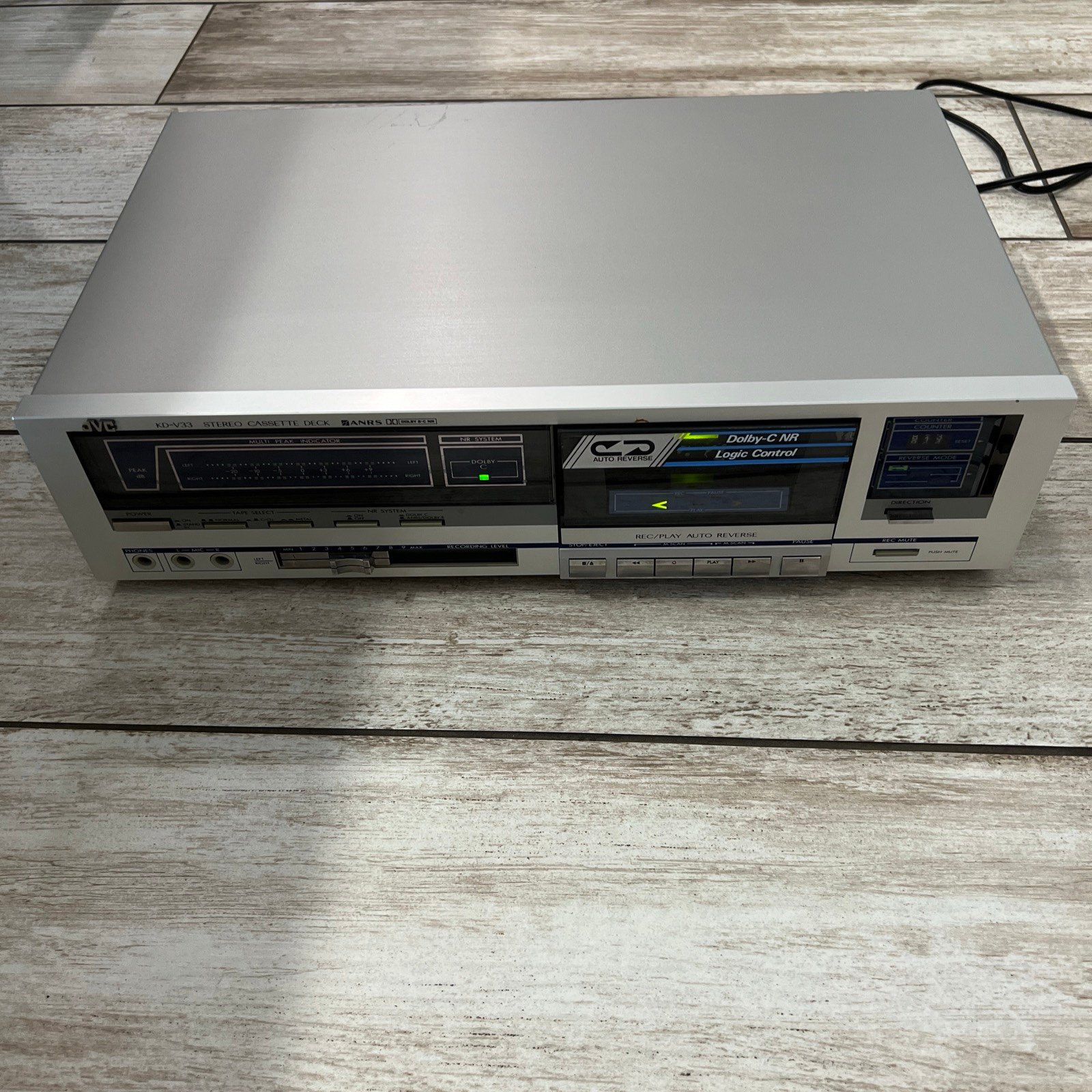 *RARE* JVC KD-V33 Stereo Cassette Deck ANRS Dolby KD V33J Tested Works EUC Japan