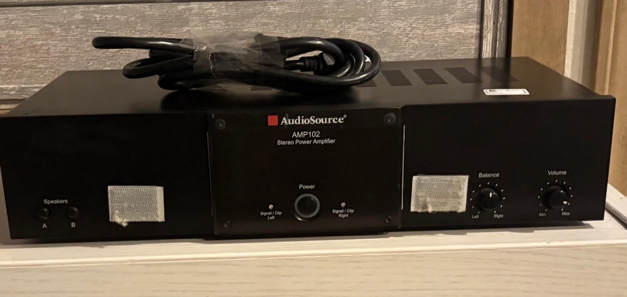AudioSource AMP102 Stereo Power Amplifier 2 Channel 55W - PERFECT VINTAGE TESTED