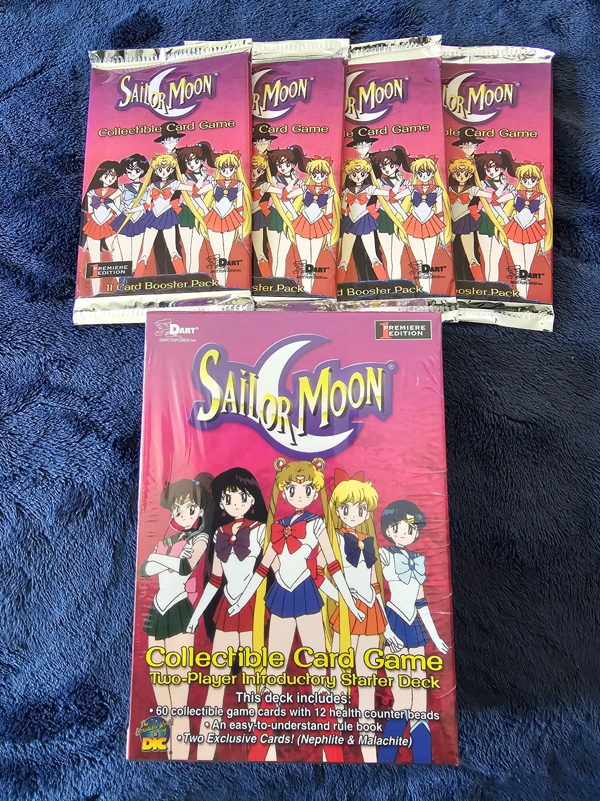 Sailor Moon Collectible Card Game 4 Booster Packs