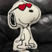 PEANUTS Valentines Snoopy in Sunglasses Decorative Pillow