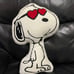PEANUTS Valentines Snoopy in Sunglasses Decorative Pillow