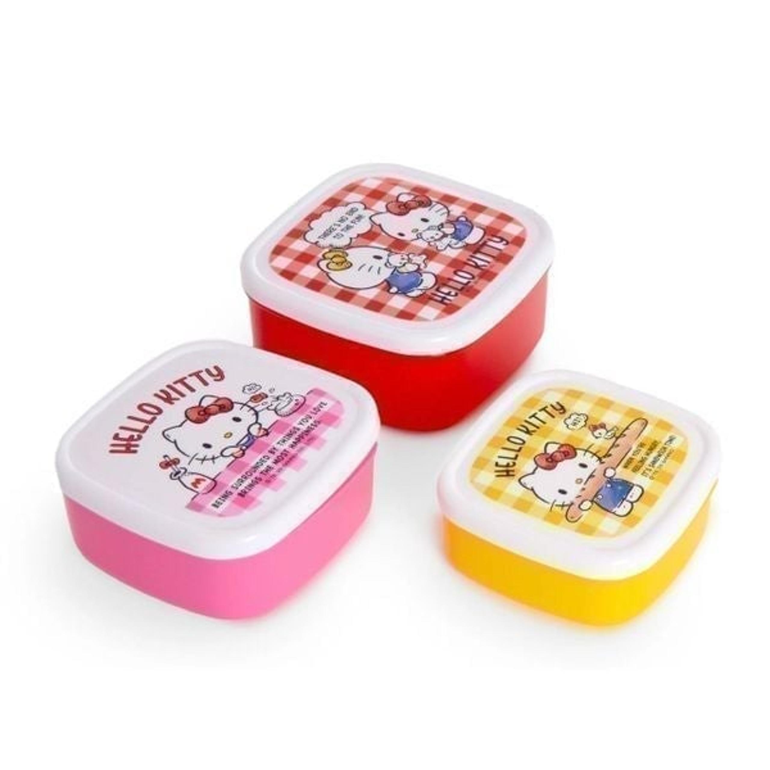 Sanrio Hello Kitty Food Storage Container Set(3)