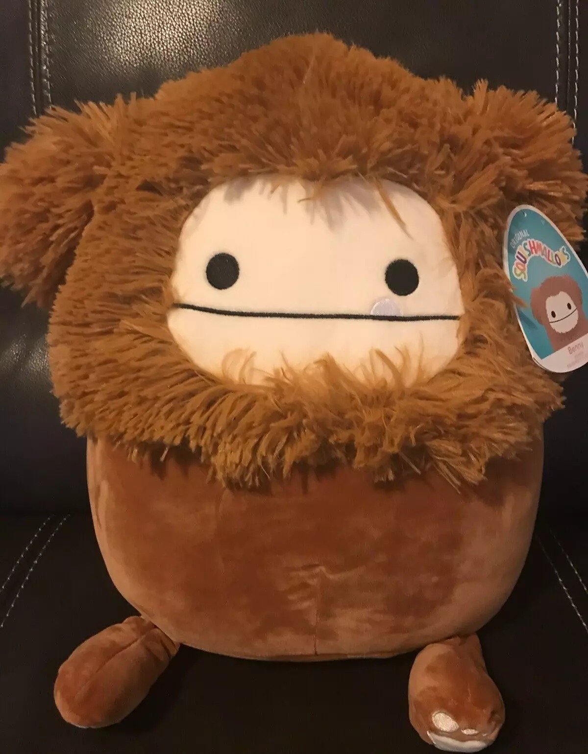 Rare Authentic Squishmallow 12 Benny Brown Bigfoot Big Foot Plush Kellytoy